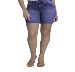 BERMUDA FEMININA JEANS COM ELASTANO FIT FOR ME - LUNENDER