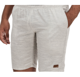 BERMUDA MASCULINA EM TECIDO CÓS ELÁSTICO LISTRADO CINZA CLARO 3524011 - OGOCHI  
