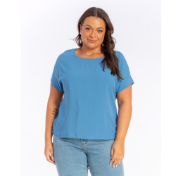 BLUSA  BÁSICA MID BLUE LISAMOUR