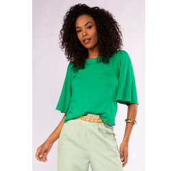 BLUSA DE MANGA AMPLA ESMERALDA - DOCE TRAMA