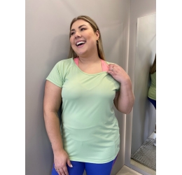 BLUSA POLIAMIDA DUPLA CHÁ VERDE ESTILO DO CORPO