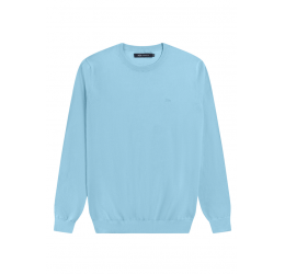 BLUSÃO MASCULINO EM TRICÔ AZUL EXPRIM  HANGAR 33