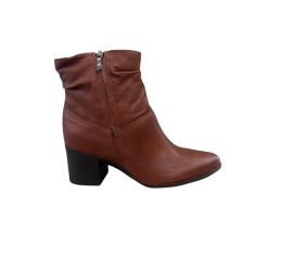BOTA FEM. CANO BAIXO COURO BURNISH 346907 CONHAQUE - BOTTERO 
