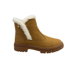 BOTA FEMININA CANO CURTO COM PELOS CARAMELO 5344.308 - MOLECA 