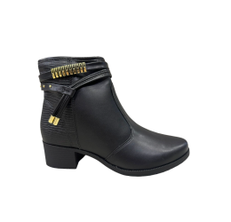 BOTA FEMININA CANO CURTO CONFORTÁVEL PRETO 5346.108 - MOLECA