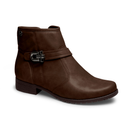 BOTA FEMININA CANO CURTO SALTO BLOCO CAFÉ D2183 - DAKOTA 