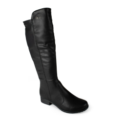 BOTA FEMININA CANO LONGO E SALTO BAIXO PRETO D0641 - DAKOTA