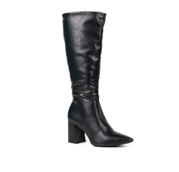 BOTA FEMININA CANO LONGO SALTO BLOCO PRETO D2172 - DAKOTA