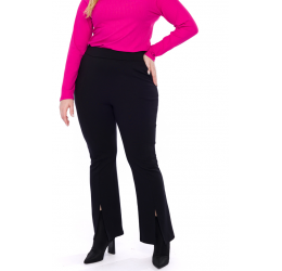 CALÇA BOOTCUT COM FENDA FRONTAL - LISAMOUR