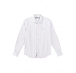 CAMISA MASCULINA SLIM FIT MANGA LONGA BRANCA HANGAR 33 