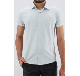 CAMISA MANGA CURTA CASUAL SLIM TEXTURA OGOCHI