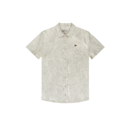 CAMISA MASCULINA ESTAMPADA MANGA CURTA CRU/RAFF VERDE - FICO 