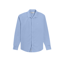 CAMISA MASCULINA SLIM FIT AZUL HANGAR 33