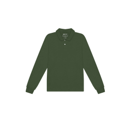 CAMISA POLO MANGA LONGA MASCULINA VERDE - FICO