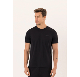 CAMISETA FITNESS MASCULINA DRY FIT PRETO 72219 - HANGAR 33 
