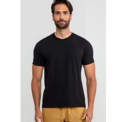 CAMISETA BÁSICA HANGAR 33 PRETO REATIVO - 0156