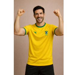 CAMISETA MASCULINA BRASIL CAMPIONE 1721A AMARELO CANÁRIO - DIADORA