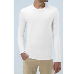 CAMISETA ML ESSENCIAL SLIM BRANCO OGOCHI