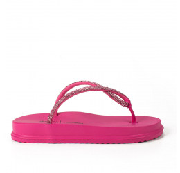 CHINELO DAKOTA FLATFOTM ROSA COM BRILHOS Y6242 0003