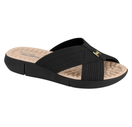 CHINELO SLIDE FEMININO PRETO 7142.101 - MODARE ULTRACONFORTO 