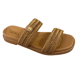 CHINELO SLIDE FEMININO TRAMDO CAMEL - MODARE ULTRACONFORTO