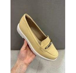 MOCASSIM FEM. TRATORADO AMARELO MANTEIGA 7357.121 - MODARE ULTRACONFORTO 