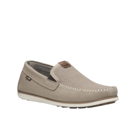 MOCASSIM MASCULINO EM COURO AREIA/CONHAQUE 142002 - PEGADA