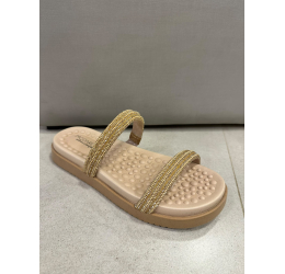 PAPETE FEMININA COM BRILHOS CREME 7178.116 - MODARE ULTRACONFORTO