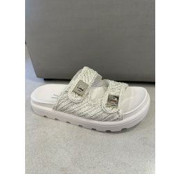 PAPETE FEMININA SOLADO TRATORADO BRANCO OFF 6510.119 - VIZZANO