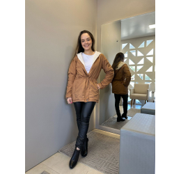 PARKA ASPEN FORRO FLEECE CARAMELO ROBE BELLE
