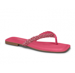 RASTEIRA FEMININA ROSA JELLY COM BRILHOS - DAKOTA