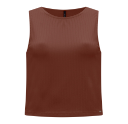 REGATA CROPPED BÁSICA CANELADA  MARROM CINNAMON- LUNENDER