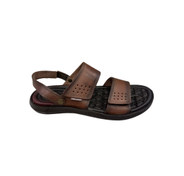 SANDÁLIA CHINELO MASCULINO EM COURO PINHÃO - PEGADA 