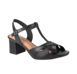 SANDÁLIA DE SALTO BLOCO D0931 PRETO - DAKOTA