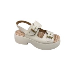 SANDÁLIA FEMININA PLATAFORMA 7210.208 BRANCO OFF - MODARE ULTRACONFORTO 