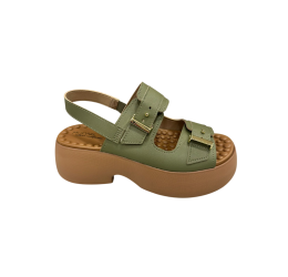 SANDÁLIA FEMININA PLATAFORMA 7210.208 VERDE SÁLVIA - MODARE ULTRACONFORTO