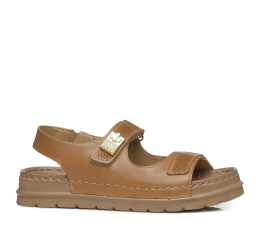SANDÁLIA PAPETE FEM. LEVE EM COURO CAMEL 234704 - PEGADA