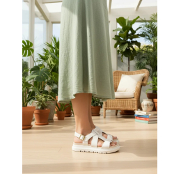 SANDÁLIA PAPETE FEMININA 7200.113 BRANCO OFF - MODARE ULTRACONFORTO 
