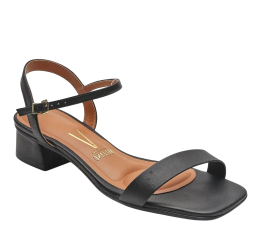 SANDÁLIA SALTO BLOCO CONFORTÁVEL PRETO 6454.111 - VIZZANO