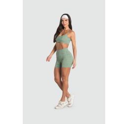SHORT FITNESS FEMININO HYPER ESTAMPADO VERDE HERB 6856 - DU SELL