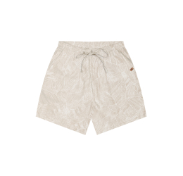 SHORTS EM TECIDO ESTAMPADO CRU/RAFF BEGE - FICO