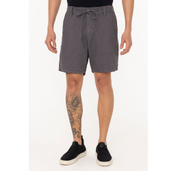 SHORTS MASCULINO JOGGER EM SARJA MESCLADA CINZA  78122 - HANGAR 33 