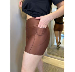 SHORTS WONDER COM BOLSO CAPUCCINO - DUSELL