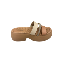 TAMANCO FEMININO LEVE NUDE/CREME 7210.205 - MODARE