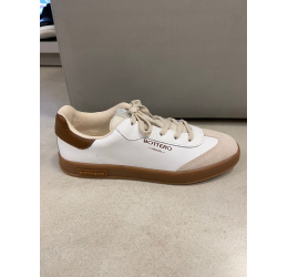 TÊNIS FEM. CASUAL EM COURO 364905 BRANCO/MARFIM/CHOCOLATE - BOTTERO