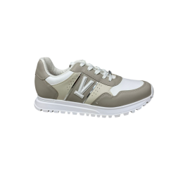 TÊNIS FEM. CASUAL JOGGING 1429.214 BRANCO/CINZA - VIZZANO