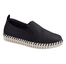 TÊNIS FEM. EM COURO TWISTER BURNISH PRETO - BOTTERO