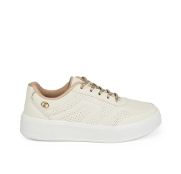 TÊNIS FEMININO CASUAL LEVE CREME/CHAMPAGNE C4287 - KOLOSH 