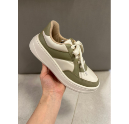 TÊNIS FEMINO CASUAL BRANCO OFF/VERDE - MODARE