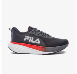 TÊNIS MASCULINO DE CORRIDA AGILE PRETO/VERMELHO - FILA 